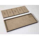 MDF Mozgató séma - Téglalap 5x 25x50 - 2 db egysoros forma