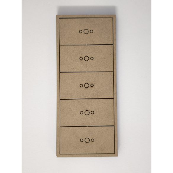 MDF Mozgató séma - Téglalap 10x 30x60 - 1 db kétsoros forma