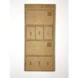 MDF Mozgató séma - Téglalap 3x 40x60 - 2 db egysoros forma