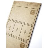 MDF Mozgató séma - Téglalap 3x 40x60 - 2 db egysoros forma