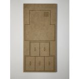 MDF Mozgató séma - Téglalap 5x 40x60 - 1 db piramis forma