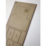 MDF Mozgató séma - Téglalap 5x 40x60 - 1 db piramis forma