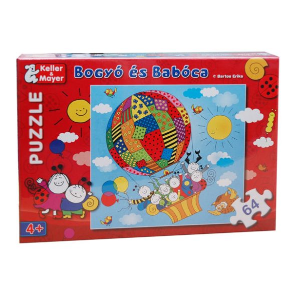 Bogyó és Babóca 64 db-os puzzle Léghajó