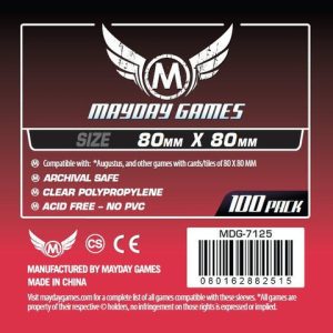 Kártyavédő tok - (100 db) - 80 mm x 80 mm - Mayday Games MDG-7145