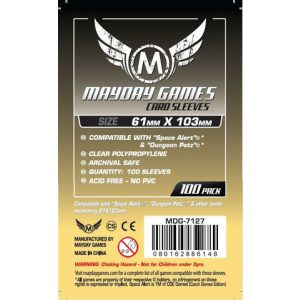 Kártyavédő tok - (100 db) - 61 mm x 103 mm - Mayday Games MDG-7127