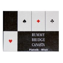 Kártya, francia kártya - 2x55 darabos (römi, 2x55 lap)