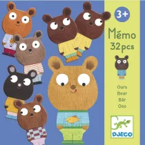 Djeco Memóriajáték - Macik - Memo bear
