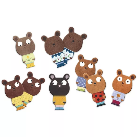 Djeco Memóriajáték - Macik - Memo bear