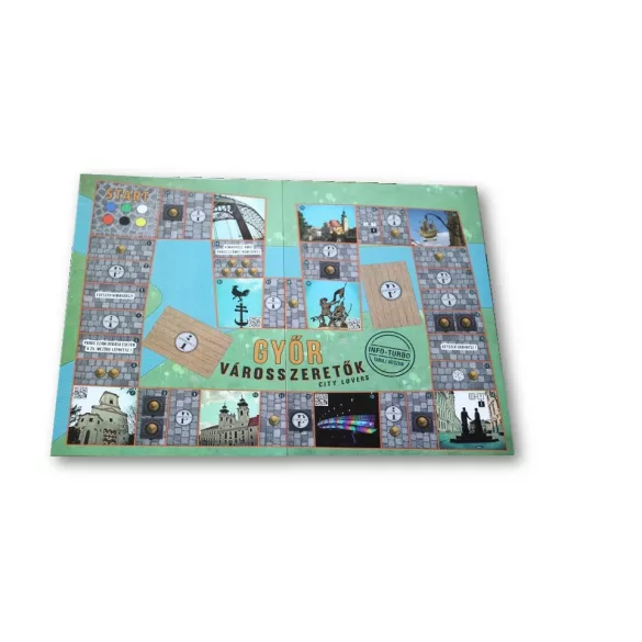 Győr - Városszeretők társasjáték - Get to know Gyor (angol)