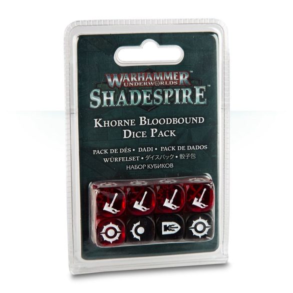 Warhammer Underworld: Shadespire: Khorne Bloodbound Dice Pack - kocka csomag