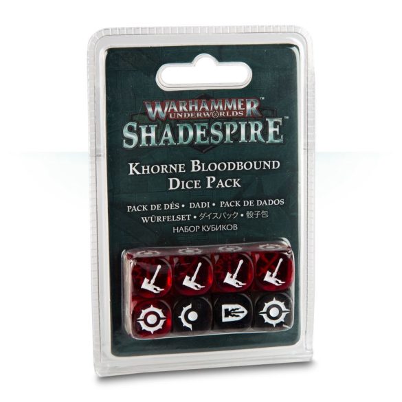 Warhammer Underworld: Shadespire: Khorne Bloodbound Dice Pack - kocka csomag