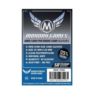 Kártyavédő tok - (50 db) - 45 mm x 68 mm - Mayday Games Prémium MDG-7080