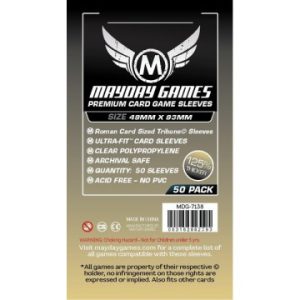 Kártyavédő tok - (50 db) - 49 mm x 93 mm - Mayday Games MDG-7138