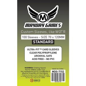 Kártyavédő tok - (100 db) - 70 x 120 mm - Mayday Games MDG-7152