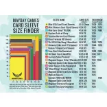 Kártyavédő tok - 66 x 91 mm - 80 darabos - narancssárga hátlap (Mayday - MDG-7141-F)