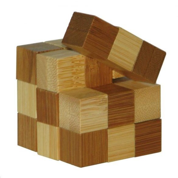 3D Bambusz puzzle - Snake Cubes