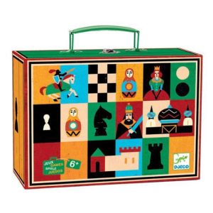 Djeco Chess Checkers sakk készlet gyerekeknek