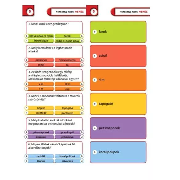 Agymenők 7 - 14 éveseknek, állatok