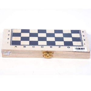 Fa sakk, összecsukható táblával (21 cm x 21 cm)