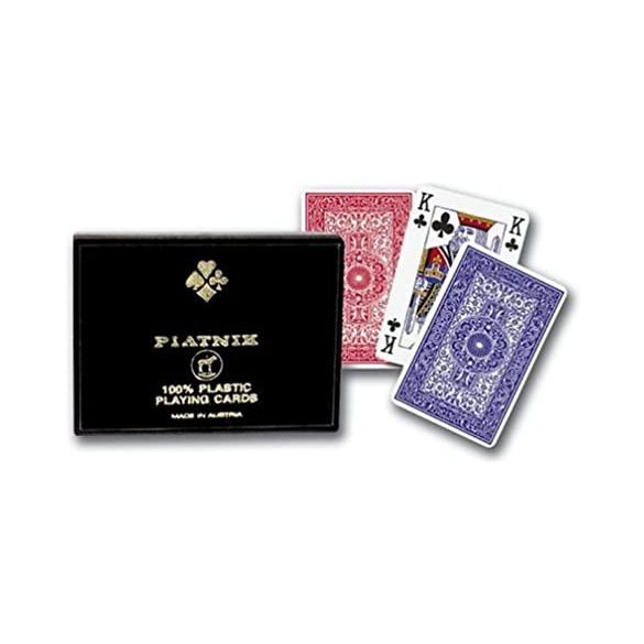 Kártya, francia kártya - 2x55 darabos - 100% plasztik (Piatnik)