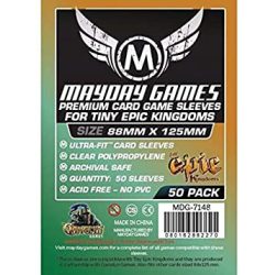   Kártyavédő tok - (50 db) - 88 mm x 125 mm - Mayday Games MDG-7148