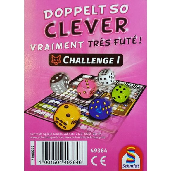 Doppelt so clever - Challenge block - pontozófüzet