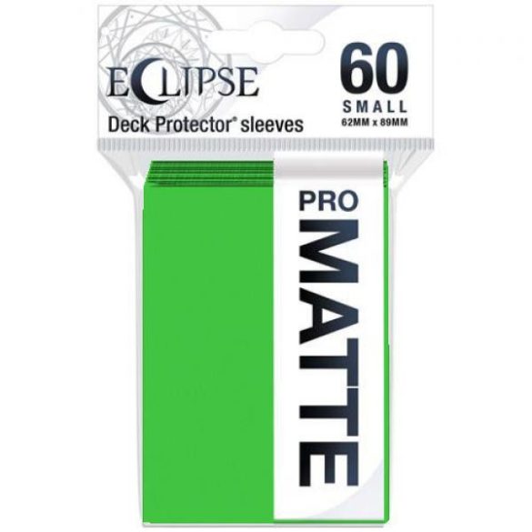UP - Eclipse Matte kártyavédő - Világos zöld - 62 mm x 89 mm (60 db)