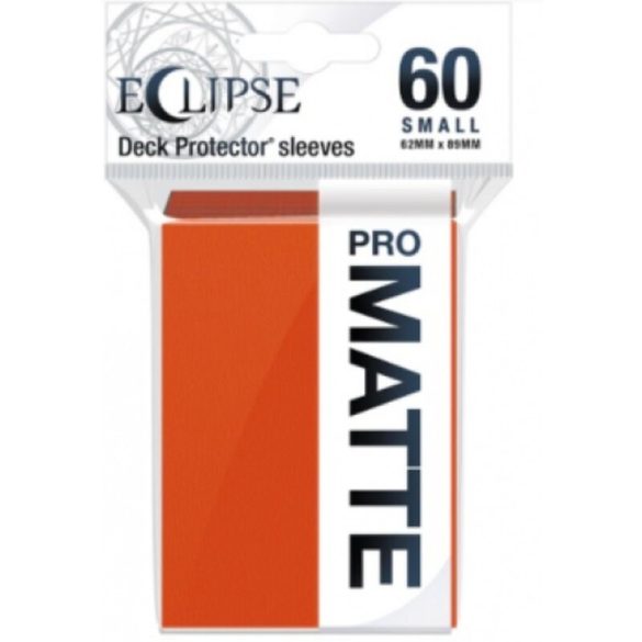 UP - Eclipse Matte kártyavédő - Narancssárga - 62 mm x 89 mm (60 db)