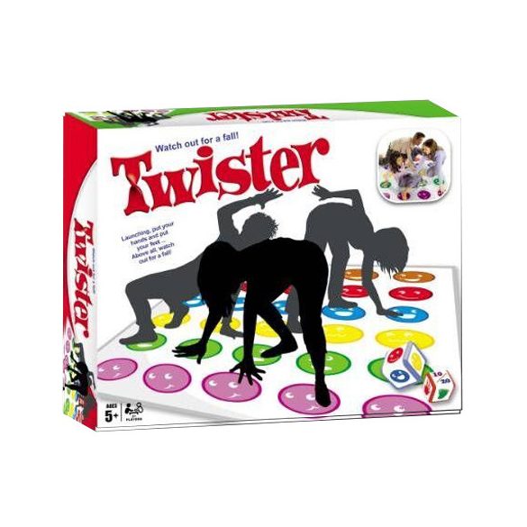 Twister társasjáték - dobókockával (eng)