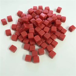 Kristály kocka jelölő 8 mm (50 db) - piros
