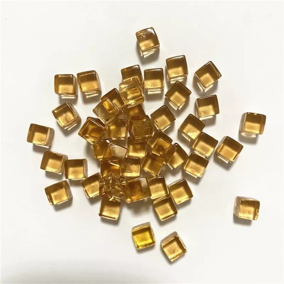 Jelölő token - 8 mm - 50 darabos - átlátszó bronz (kristály kocka)