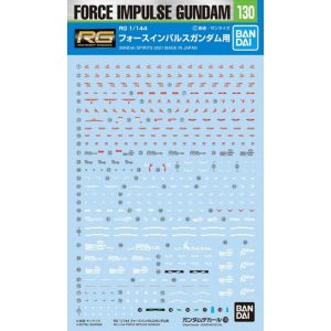Gundam Decal - Gundam Decal130 RG 1/144 Force Impulse Gundam