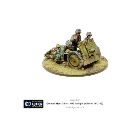 Bolt Action - German Heer 75mm leIG 18 light artillery (1943-45) - EN-WGB-LHR-07