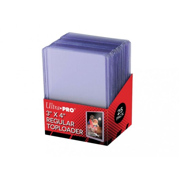 Deck Box - kártya tartó doboz - 63,5 x 88 mm - 25 darabos - átlátszó (Ultra pro - toploader)