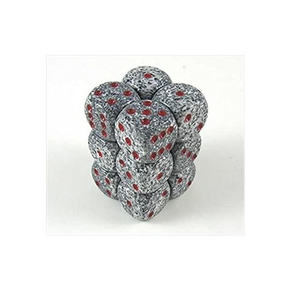 Chessex dobókocka szett - hat oldalú - Granite (12 db)