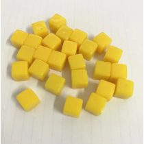   Jelölő token - 8 mm - 50 darabos - citromsárga (kristály kocka)