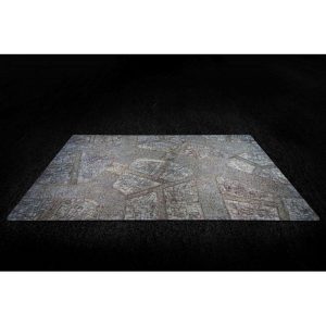 Kraken Wargames Gaming Mat - Cobblestone city 44"x60" 2.0