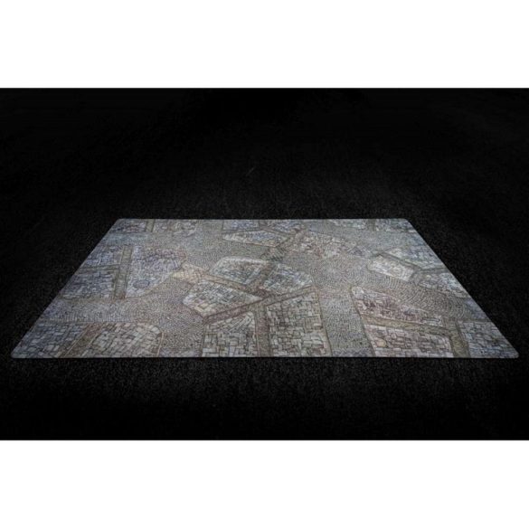 Kraken Wargames Gaming Mat - Cobblestone city 44"x60" 2.0