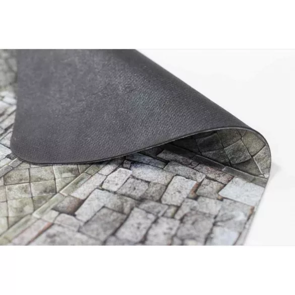 Kraken Wargames Gaming Mat - Cobblestone city 44"x60" 2.0