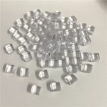   Jelölő token - 8 mm - 50 darabos - átlátszó (kristály kocka)