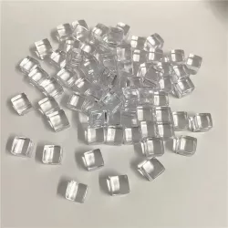   Jelölő token - 8 mm - 50 darabos - átlátszó (kristály kocka)