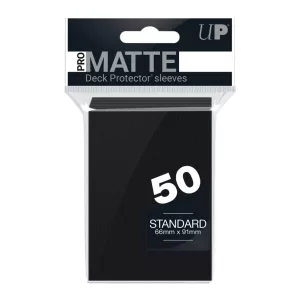 Kártyavédő tok - 66 x 91 mm - 50 darabos - fekete (Ultra Pro, gloss)