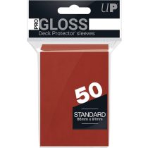   Kártyavédő tok - 66 x 91 mm - 50 darabos - piros (Ultra Pro, gloss)