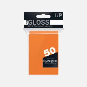 Kártyavédő tok - 66 x 91 mm - 50 darabos - narancssárga (Ultra Pro, gloss)
