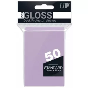 Kártyavédő tok - 66 x 91 mm - 50 darabos - világos lila (Ultra Pro, gloss)