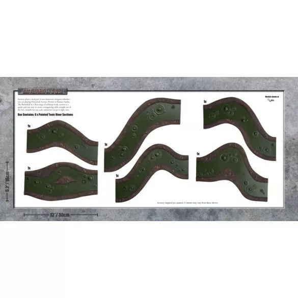 Battlefield In A Box - Toxic River (6ft) 30mm