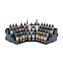   Kraken Wargames Black Paint Rack: Eck Farbregal Top (Dropper) - KWG5023-12