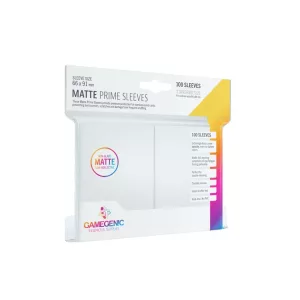 Gamegenic - Matte Prime Kártyavédő - Fehér - 66 x 91 mm (100 db)