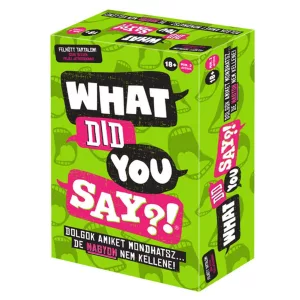 What did you say? társasjáték