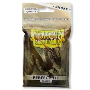 Dragon Shield Standard Perfect Fit Sleeves - Clear/Smoke (100 Sleeves)-AT-13023